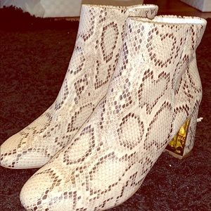 XOXO Snakeskin Bootie